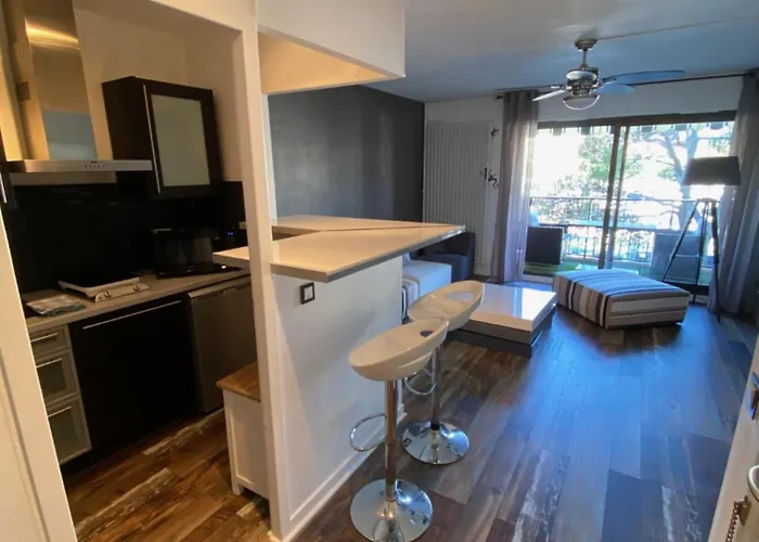 Tres Beau Dans Calme Avec 2 Piscines,parking Prive Et Proche Des Commerces Et Mandelieu