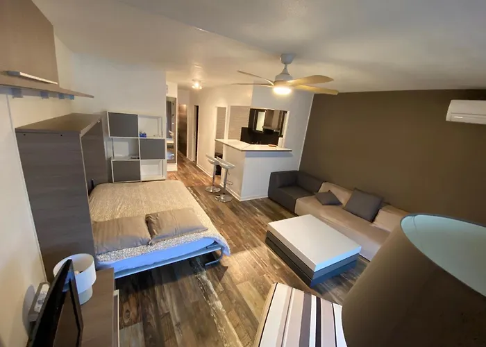 Tres Beau Dans Calme Avec 2 Piscines,parking Prive Et Proche Des Commerces Et